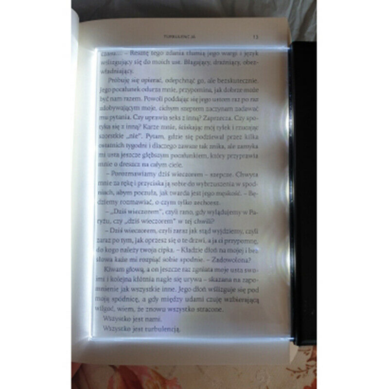 Book Lovers Reading Lamp Light LED Panel Night Wireless Flat Plate Pan.l8