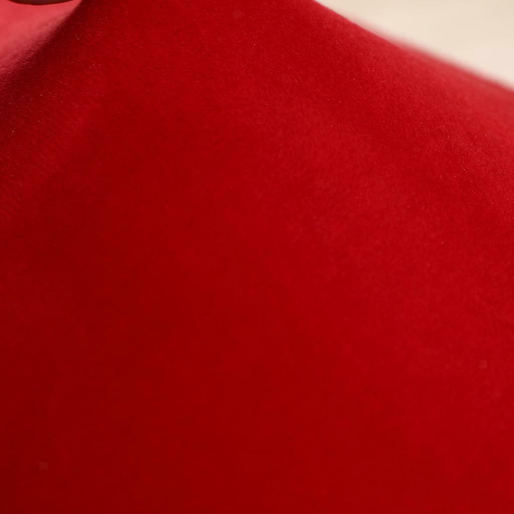 Velvet Polyester Stretch Wedding Banquet Dining Chair Seat Cover  Red