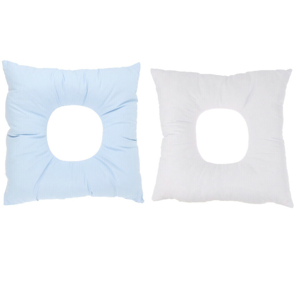 2pcs Professional Foam SPA Massage Bed Table Face Down Rest Cradle Cushions Blue