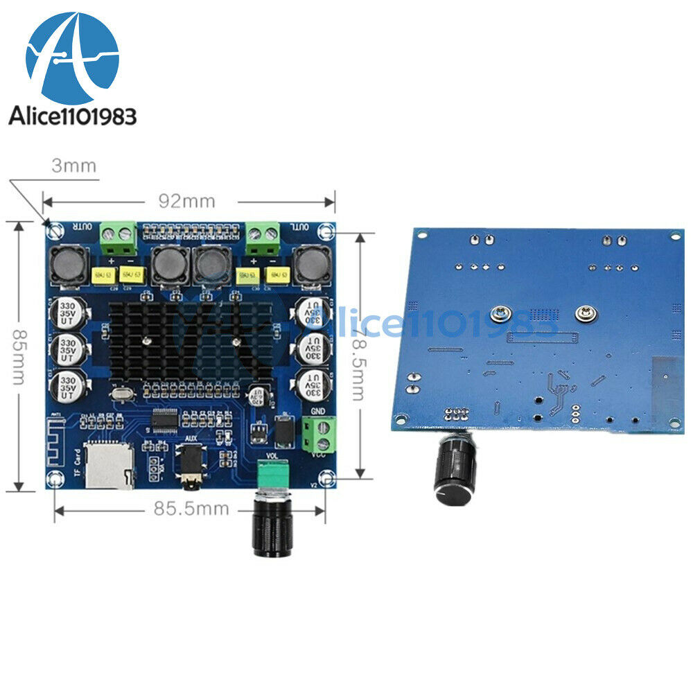 50W*2 TPA3116 Digital Bluetooth 4.1 TF Card AUX XH-A104 Power Amplifier Board