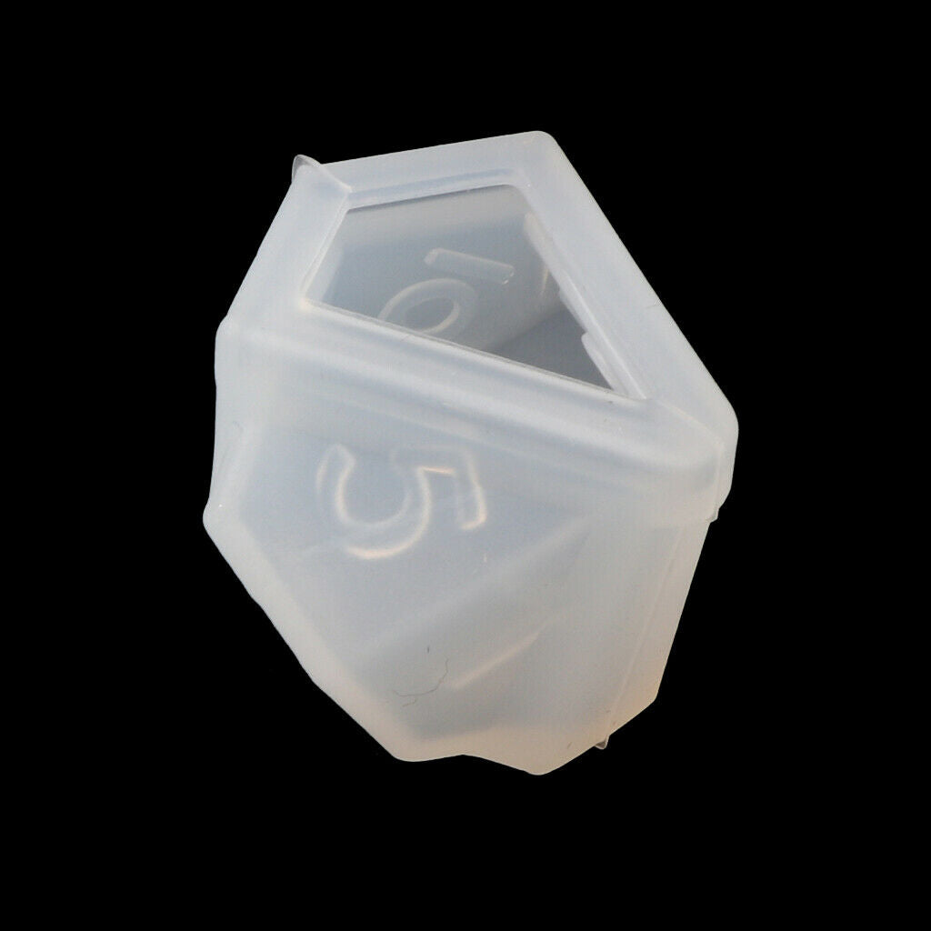 7 Shapes Dice Fillet Square Triangle Dice Mold Dice Digital Game Silicone Mould