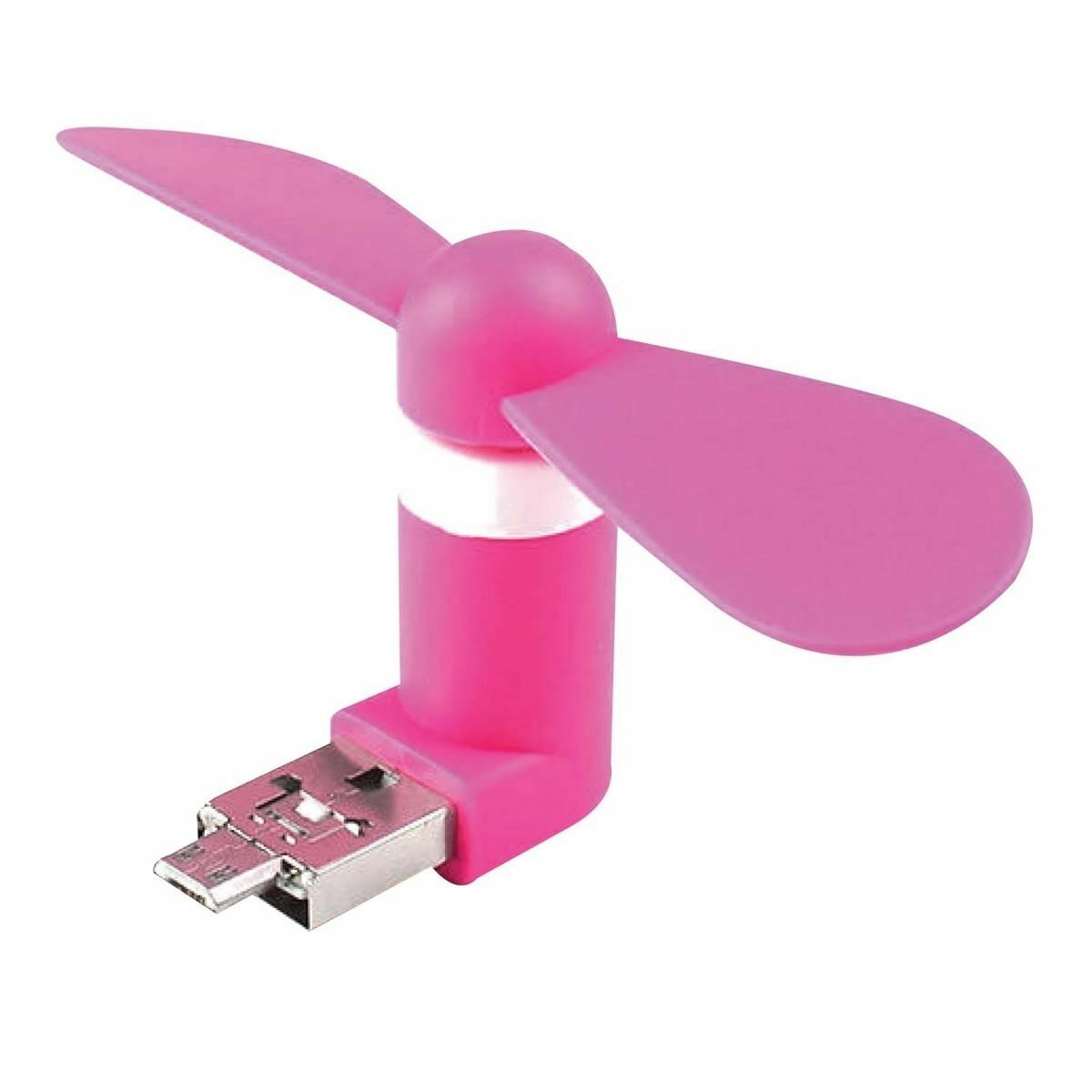 2in1 android MICRO-USB portable cooling cooler fans/fan- pink