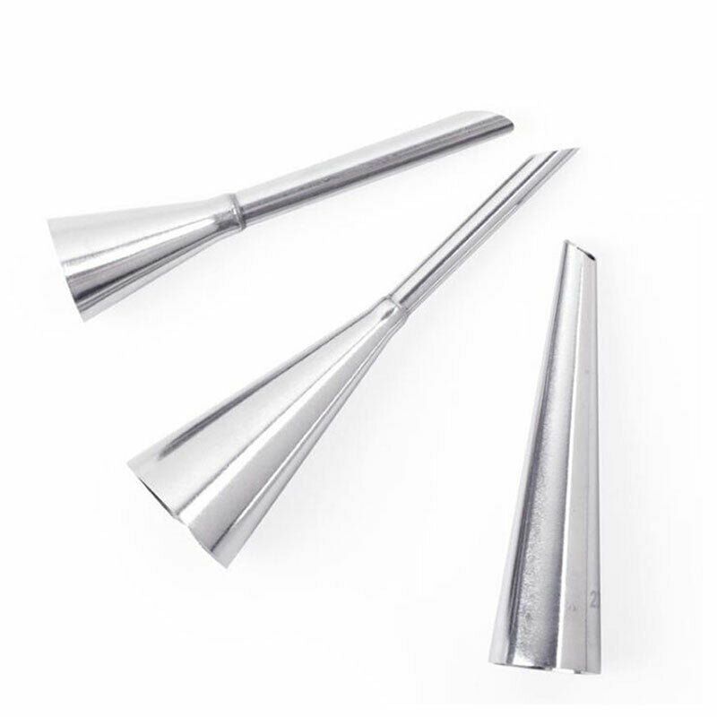 3pcs/set Piping Bag Nozzles Set Stainless Steel Cupcake Cake Decorating T.l8