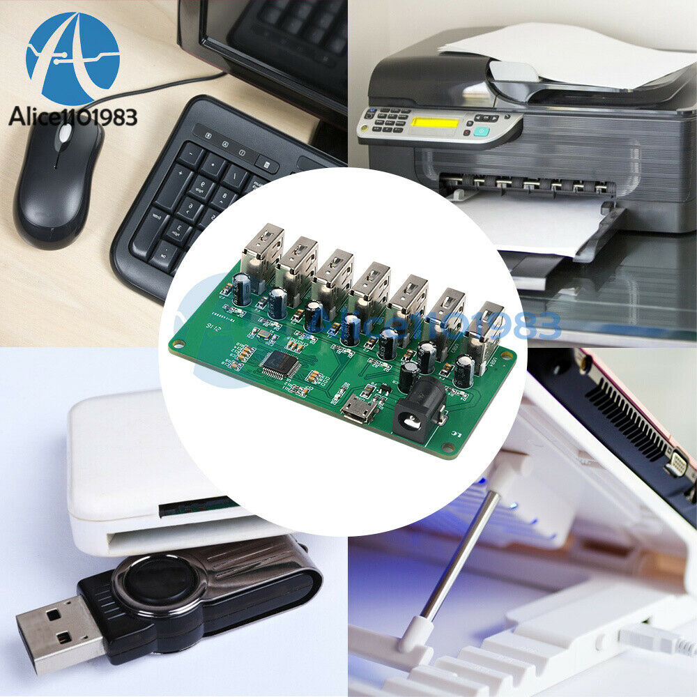 USB 2.0 HUB 1 to 7 Port Hub USB Expansion Module MTT Chip 7 USB Interface