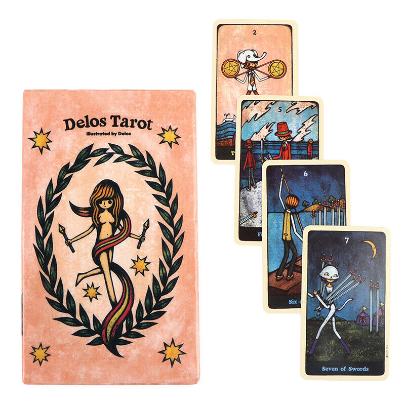 1 Box Delos Tarot Cards Prophecy Divination Deck Party Entertainment Board G SJ