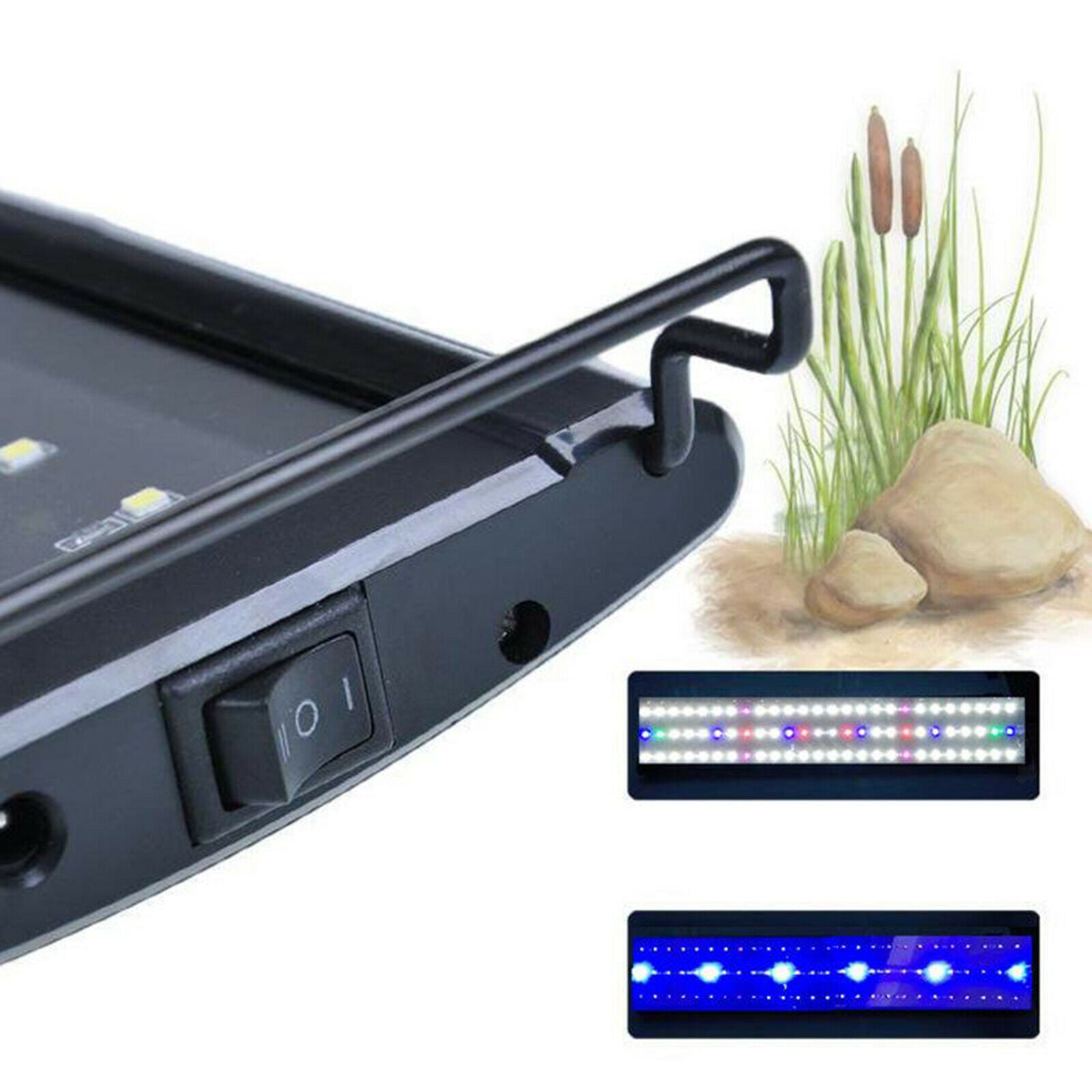 Adjustable LED Aquarium Light for Planted Tanks, Full Spectrum UK 60cm 18W