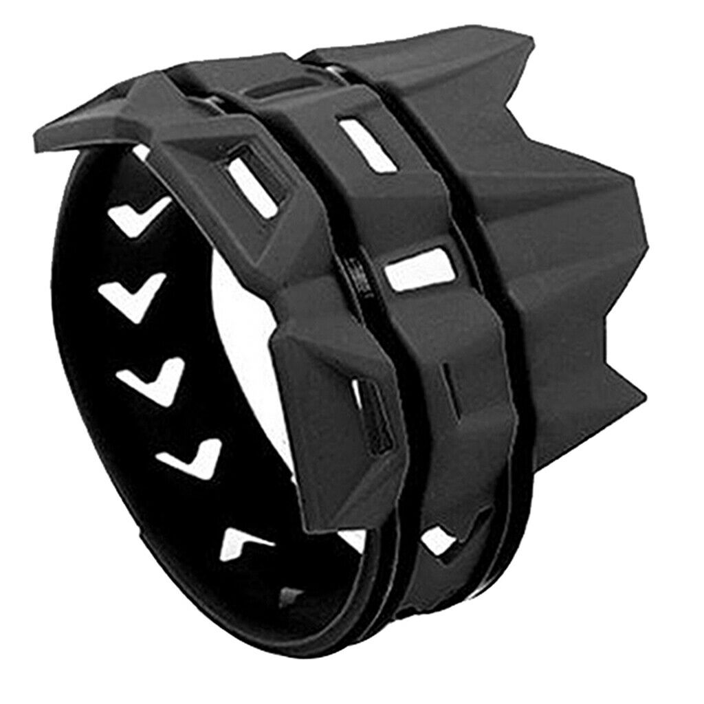 Motorcycle Exhaust Muffler Protector Guard Cover for 2 or 4 Stroke, Black
