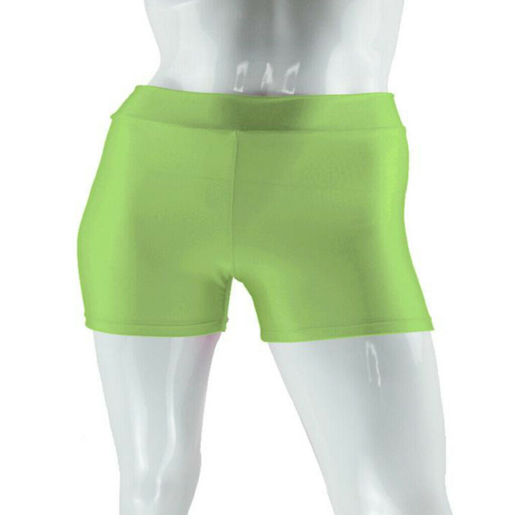 Women Stretch Spandex Gym Gym Skinny Mini Shorts Hot Pants S Light green