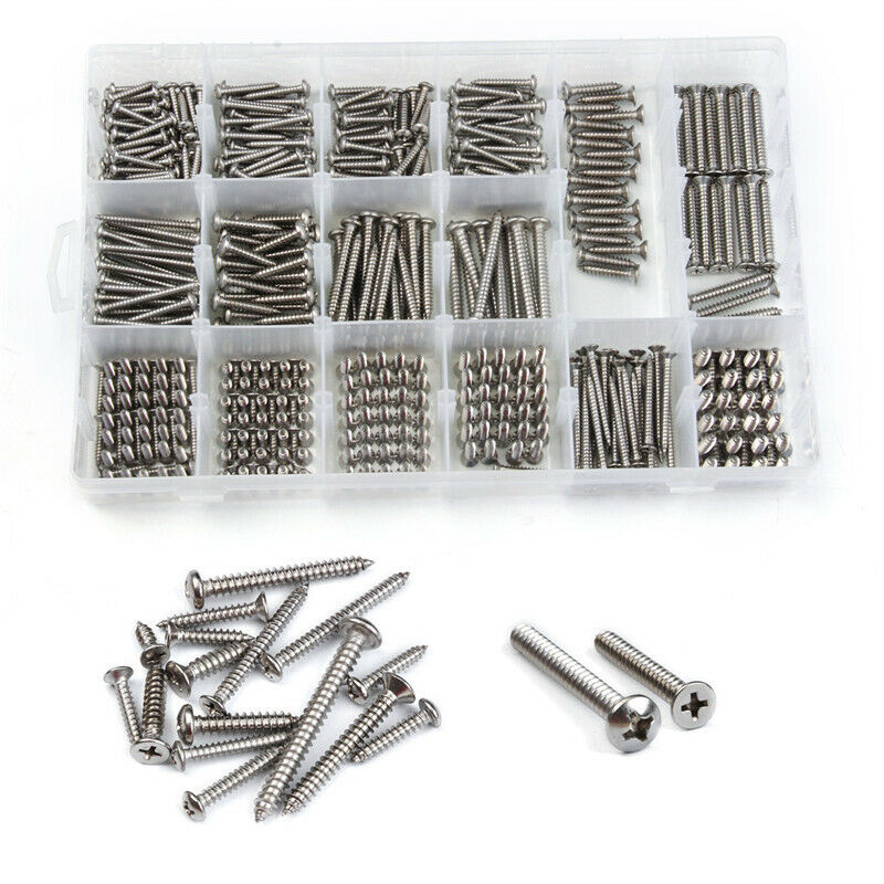 570 Tapping Screws Pan Head Stainless Steel Flat Head Round Countersunk Cross
