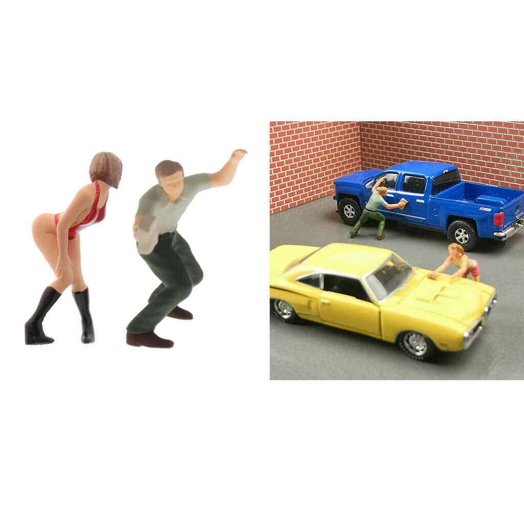 Standard 1:64 People Figures Woman Man Playset Scene DIORAMAS LAYOUT S Scale