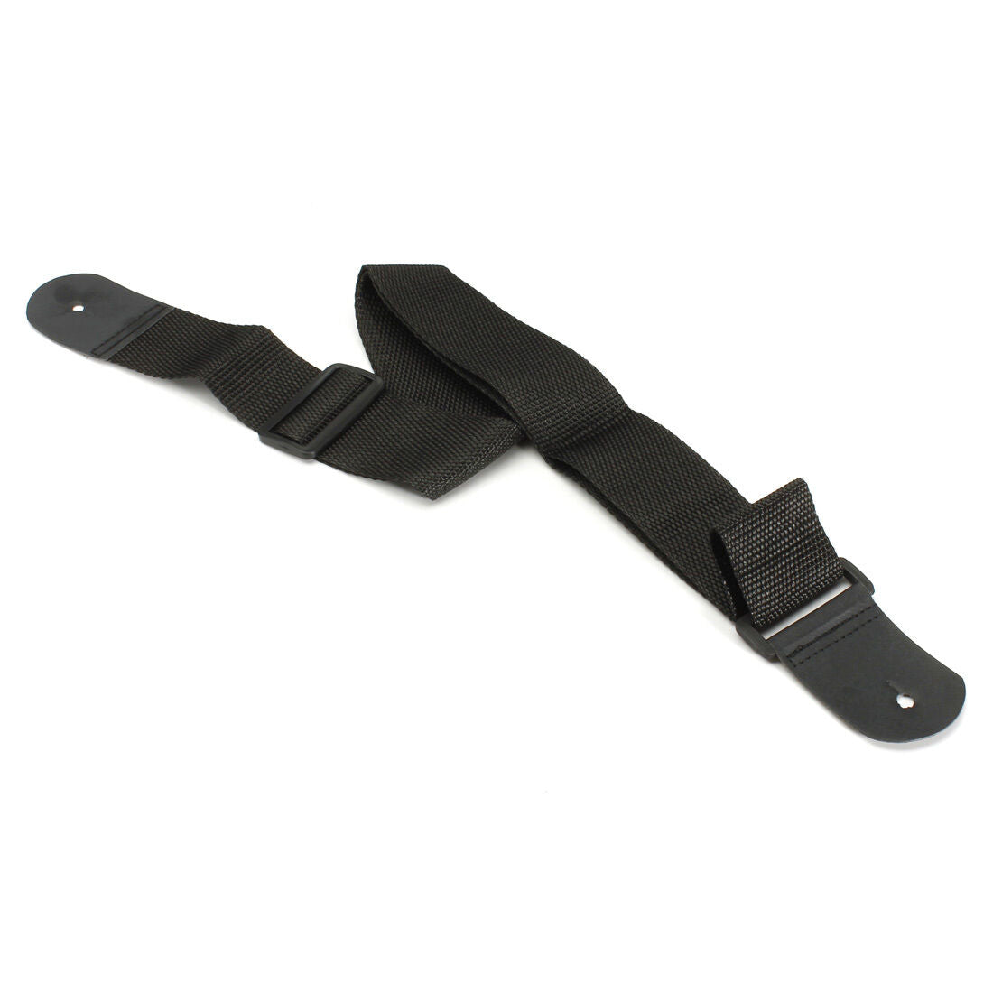 Black Adjustable Leather Ends Guitar Strap for Electric Acoustic Guitar B.l8