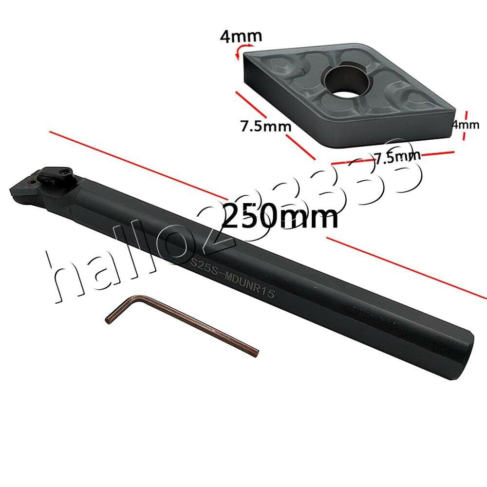 DNMG431 Iscar lathe inserts + S25S-MDUNR15 Boring Bar Lathe Turning Tool holder