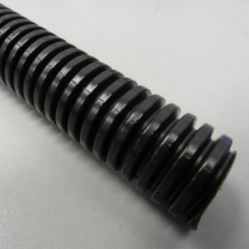50' Feet 3/8" Black Car Audio Split Loom Wire Flexible Tubing Conduit Hose Wires