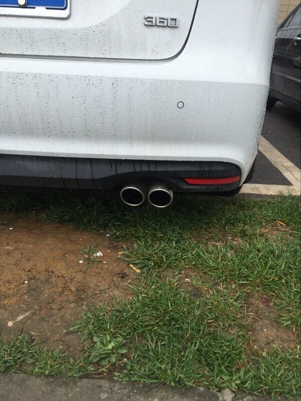 1x 76mm Universal Chrome Stainless Steel Round Exhaust Pipe Tail Muffler for Car