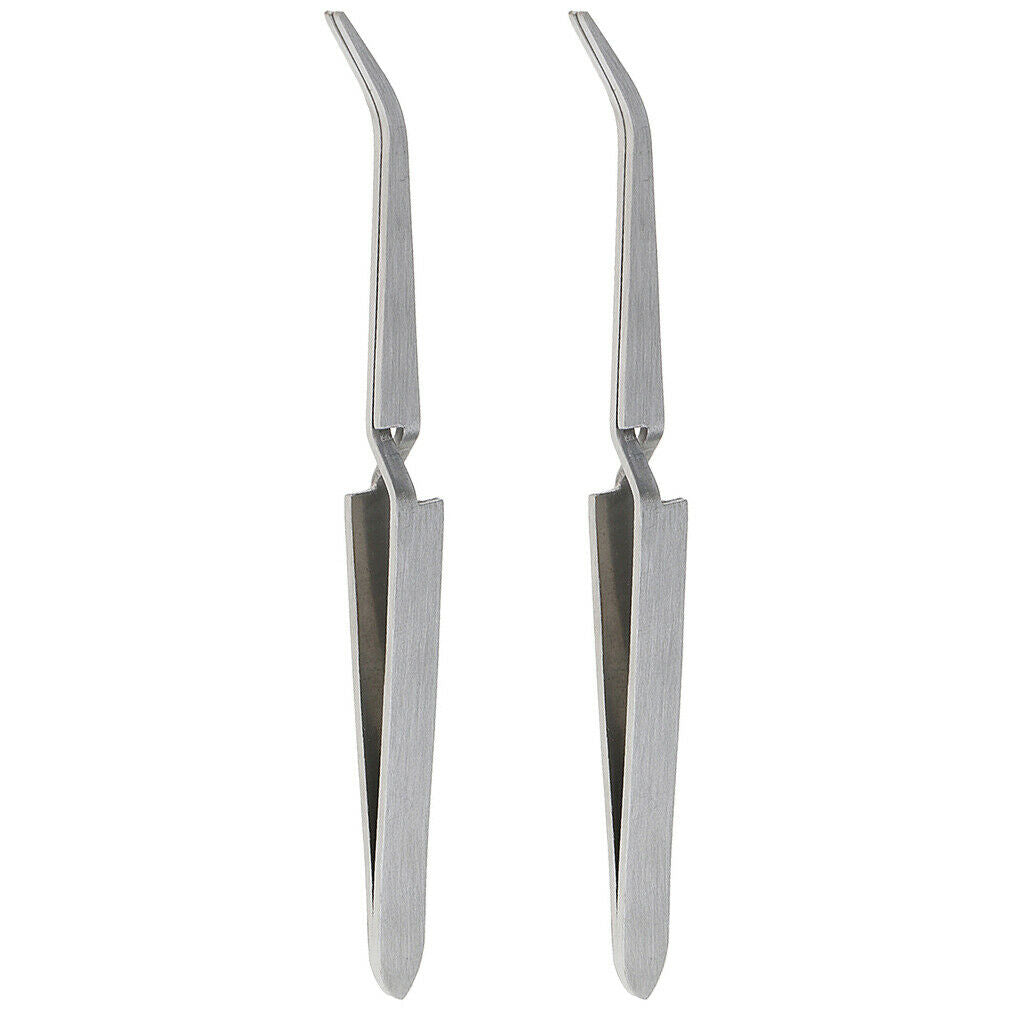 2x Stainless Steel Nail Pincher Pinching Pinch Clamp Tool Art C Curve Tweezer