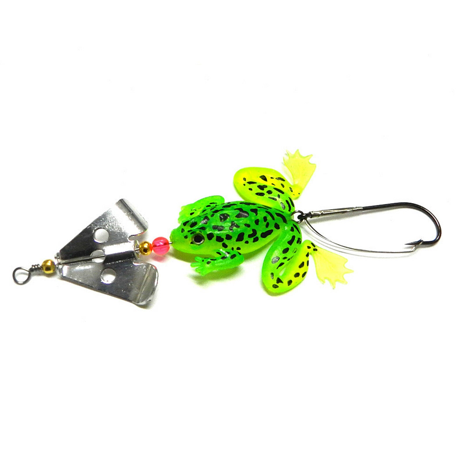 4Pcs/Lot Soft Rubber Frog Bass Bait Spinner lures CrankBait Tackle Fishing Lures