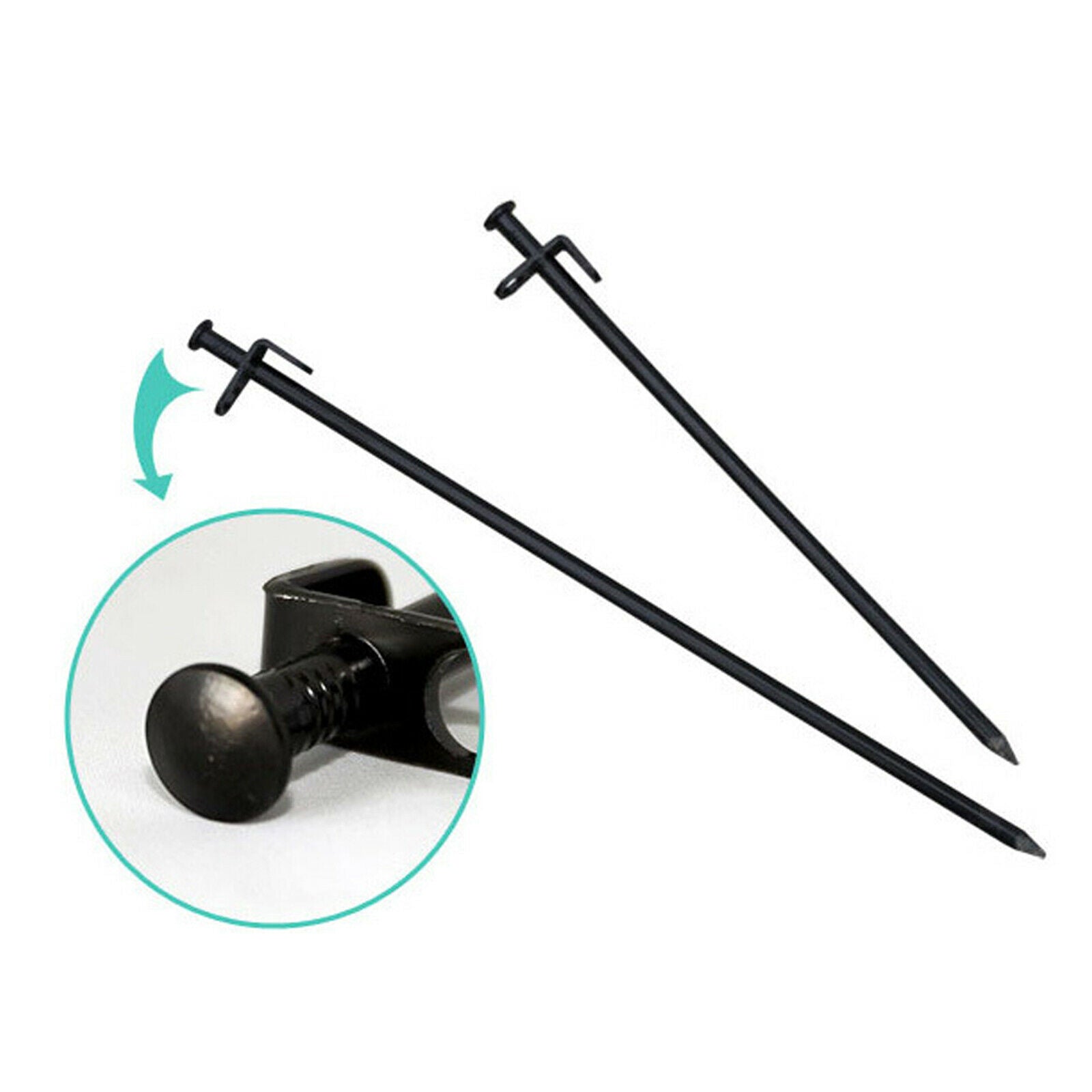 Metal Camping Tent Stakes Pegs Multiuse Ground Nails for Outdoor Climbing