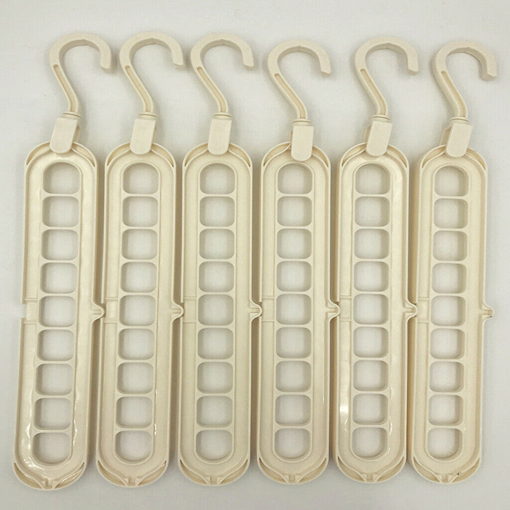 Set of 12 Multiport 9 Slots Space Saving  Coat Rack