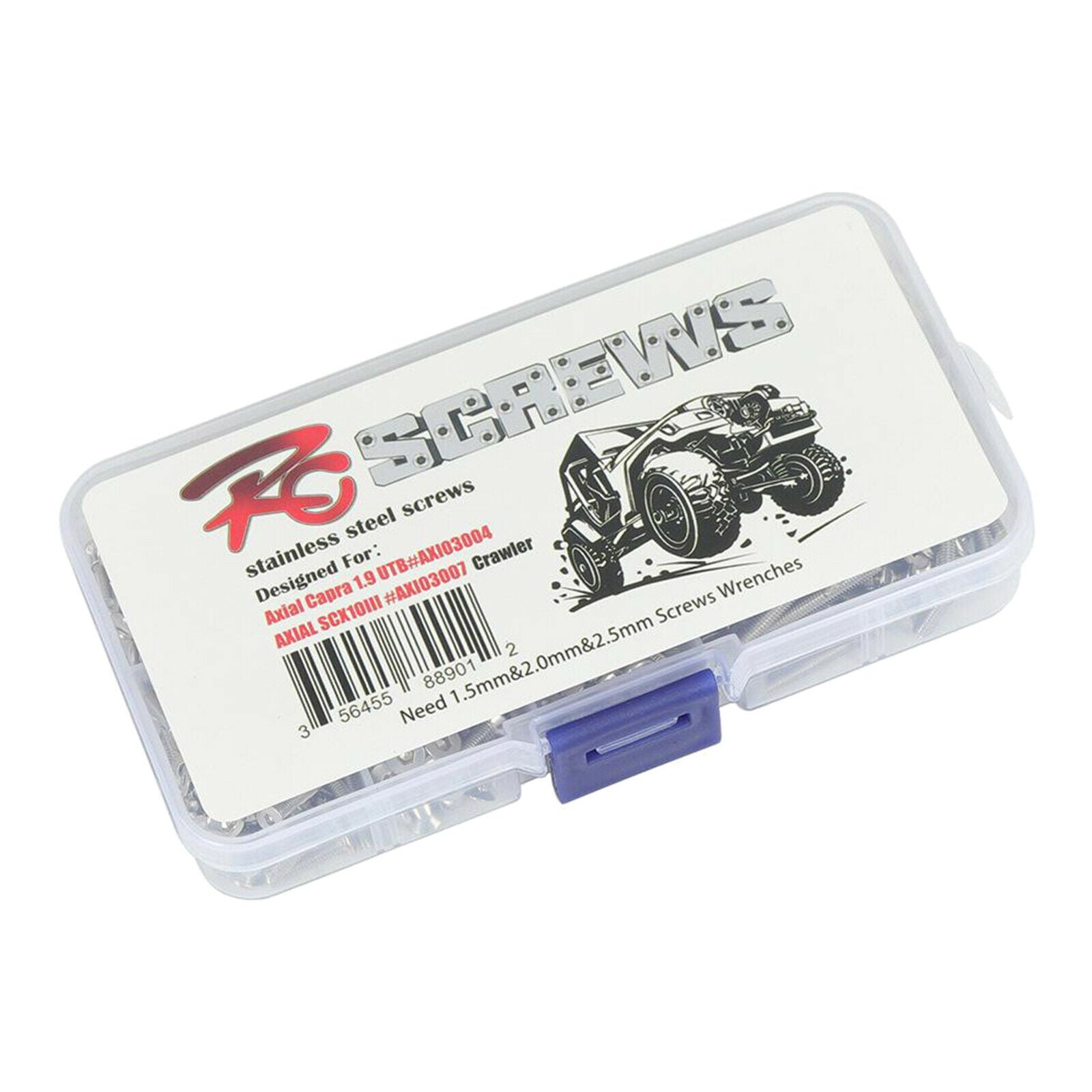 Assorted Screws Nuts Set for Axial SCX10 III 1/10 RC Crawler Cars Hardware