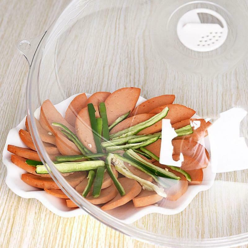 Large Transparent Microwave Food Heating Covers Professional Anti-Sputtering