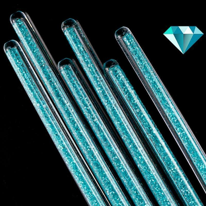 Acrylic Nail Brushes Set Drawing Pen Builder UV Gel Powder Manicure Salon Tool