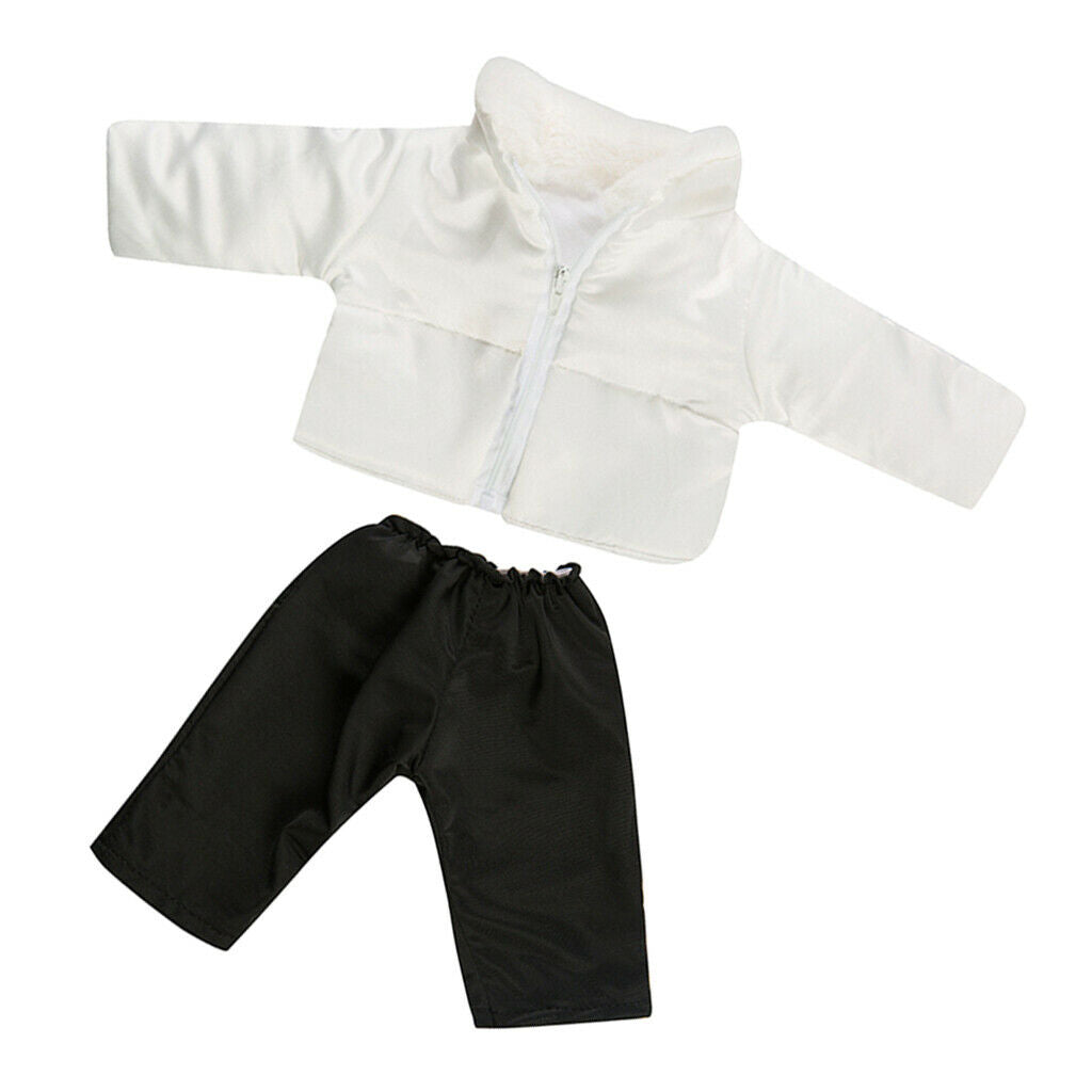 2Pieces/set Handmade Outfits Winter Coat Down Jacket Pants Clothing Dress-up