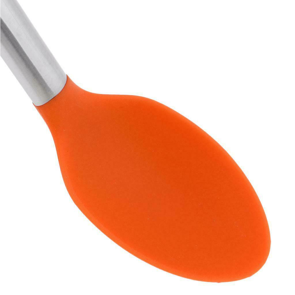 Kitchen Silicone Spoon Heat Resistant Non-stick Silicone Cooking Tool orange