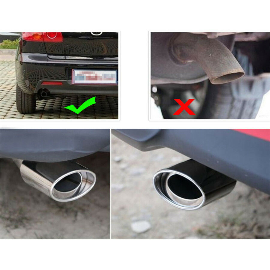 Easy to Install Car SUV Exhaust Pipe Tip Muffler Anti-Corrosion Stainless Steel