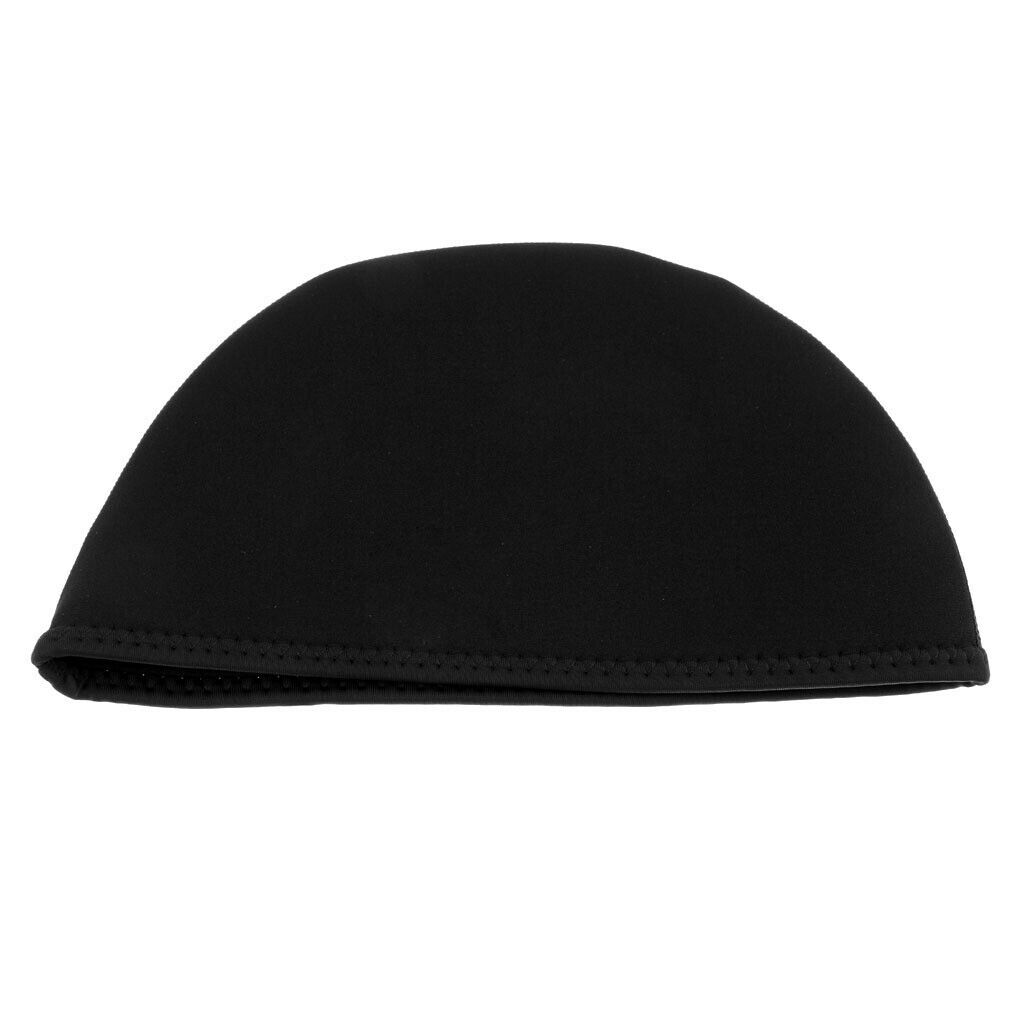 2mm Neoprene Beanie Hat Super Stretchy Warm Waterproof L 57 to 61cm Black