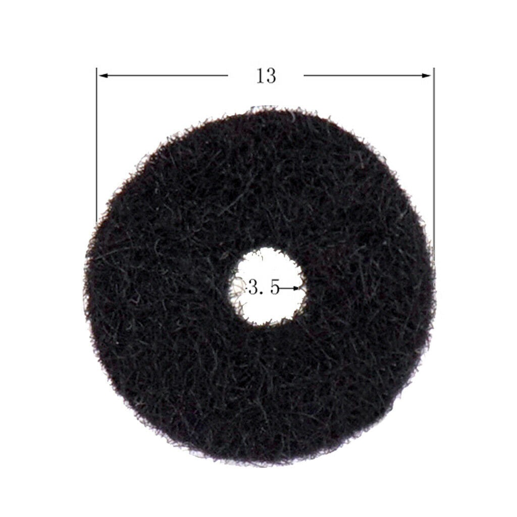 50 Pieces Felt Strap Lock Washers Black for Acoustic/Electric Guitar Parts
