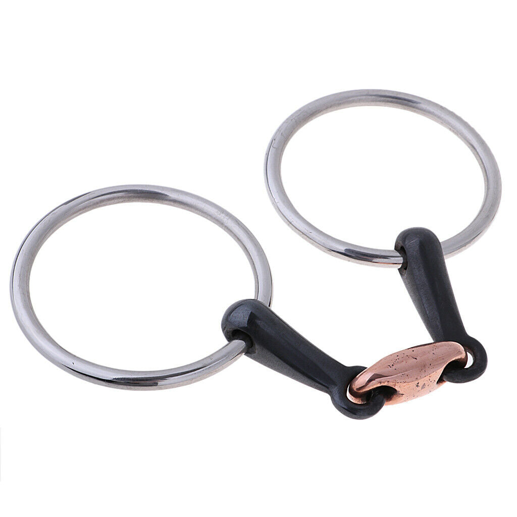 Copper Link Eggbutt   Ring   for Horse 105mm