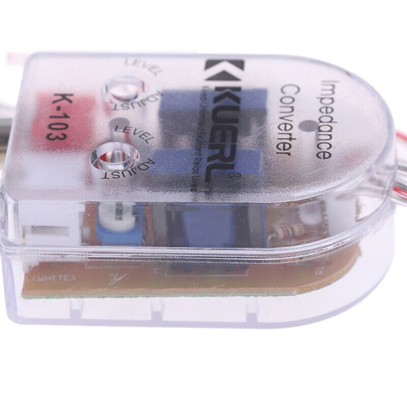 Car Speaker to RCA Adaptor High to Low Sockets Auto Line Out Audio Comver.l8