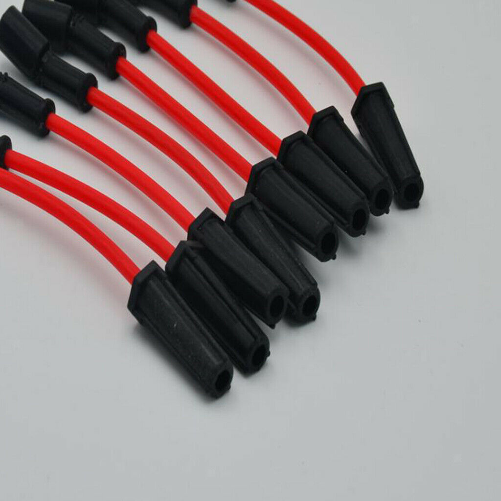 8 Pieces Racing Ignition Spark Plug Wire Set for Chevrolet LS2 LS6 Car
