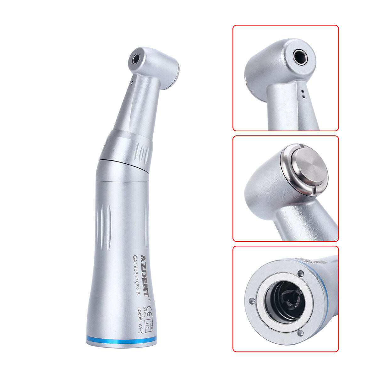 Dental Contra Angle Low Speed Handpiece Inner Water Spray Push Button AZDENT