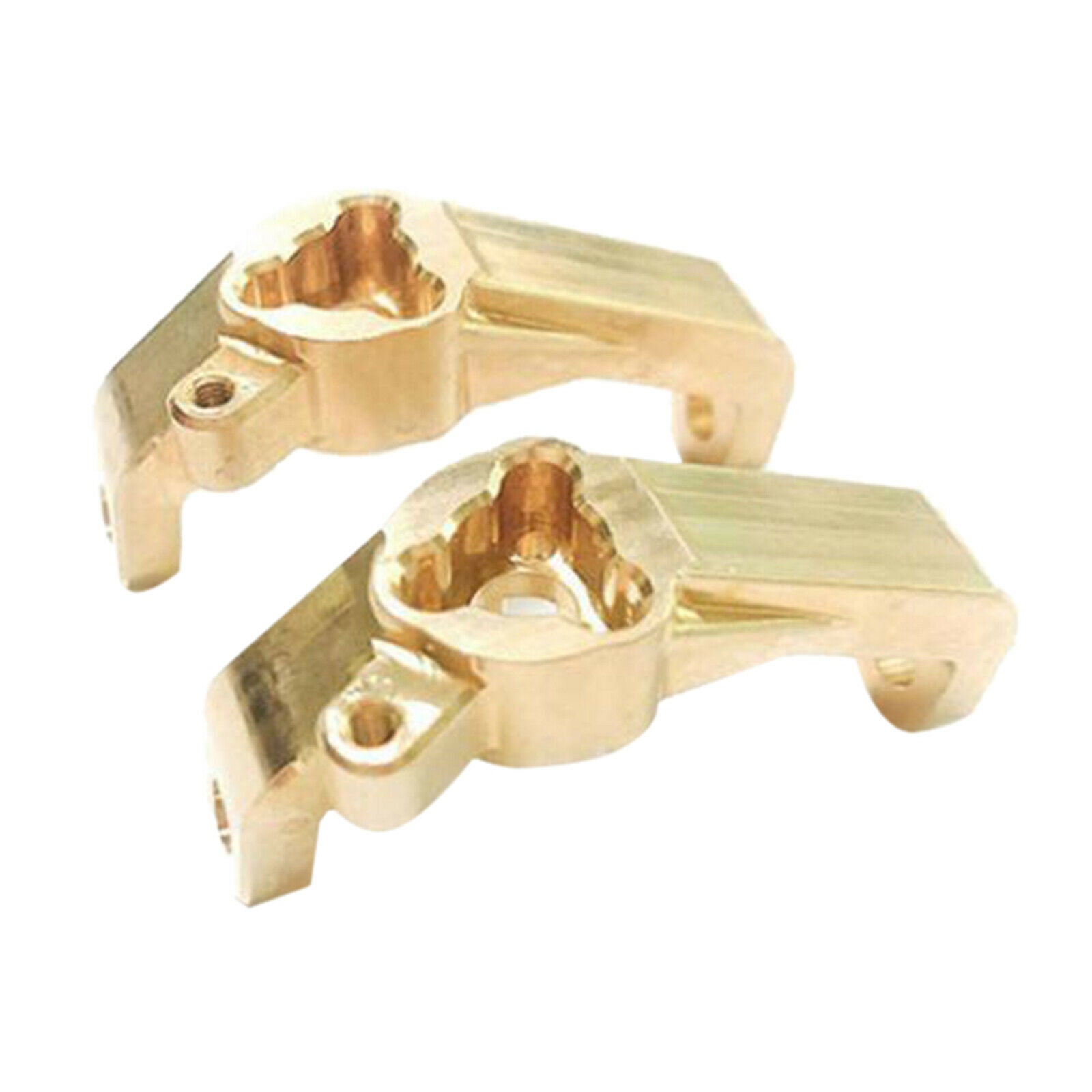 2x Brass Front Steering C-Hub Carrier for Redcat GEN8 1/10 RC Crawler Accessorie