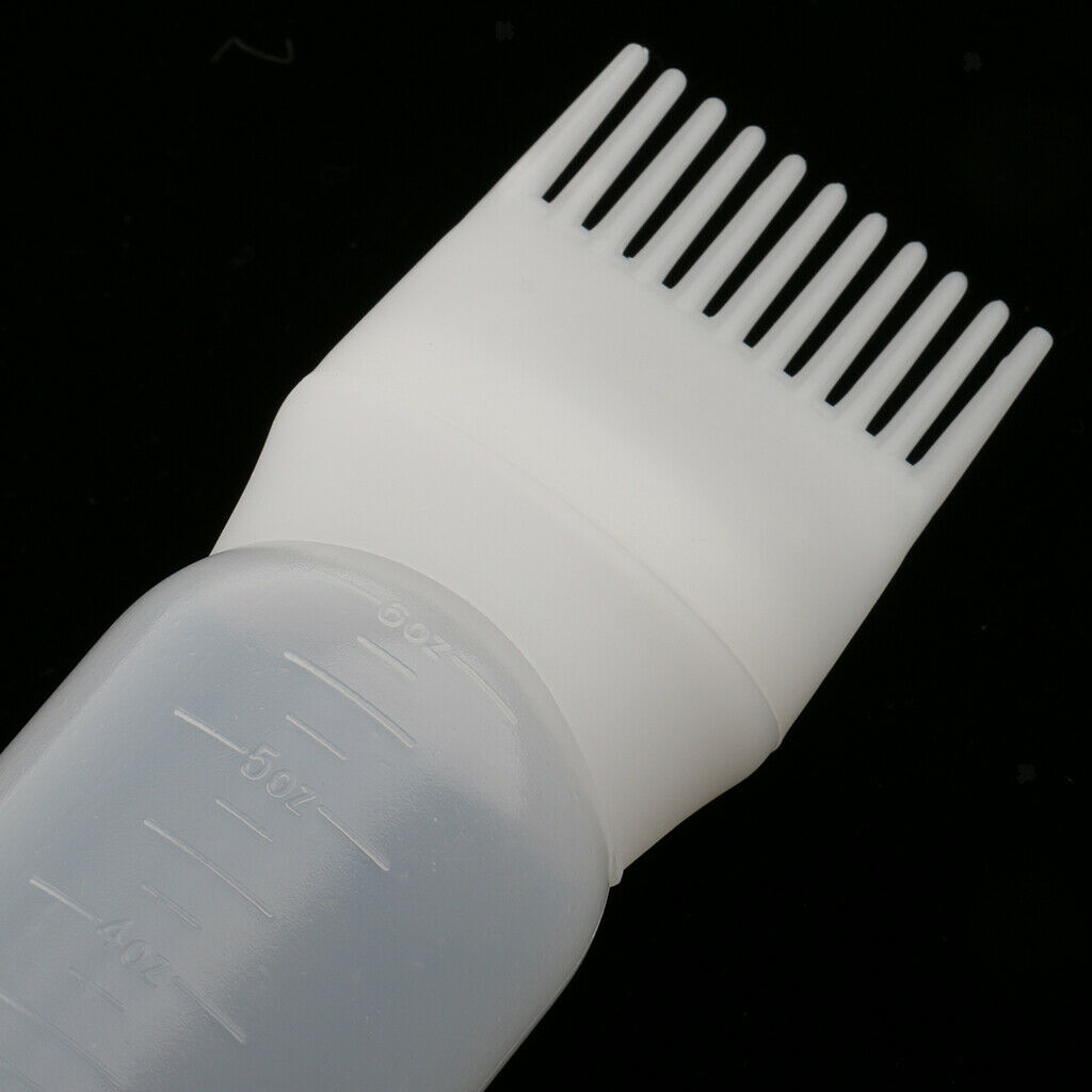 Hair Dye Bottle Applicator Comb Dispensing 120ML Salon Hair Coloring Dyeing