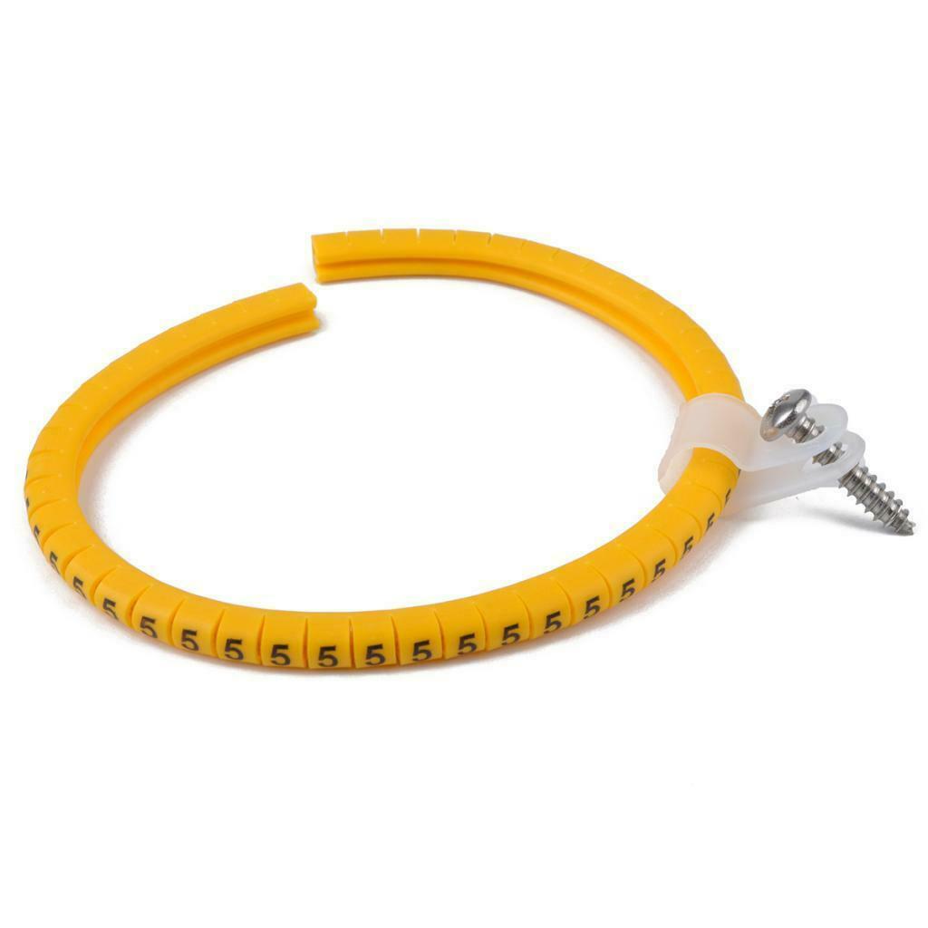 2 Sets Rope Light Clear Mounting Clips Holder with Stainless Steel Screw