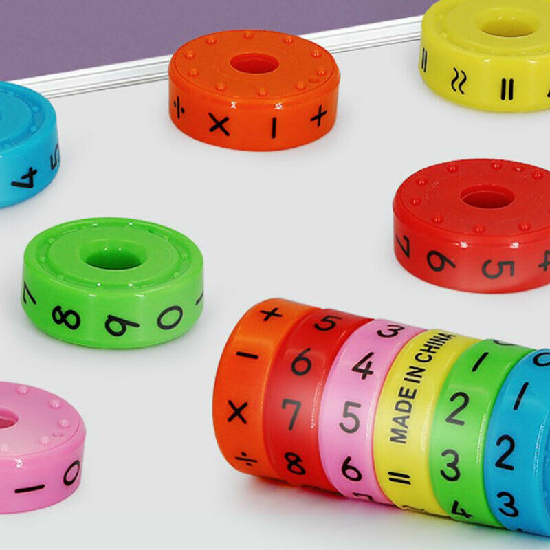 Magnetic Kids Educational Math Numbers DIY Assembling Plastic Toys For Ch.l8