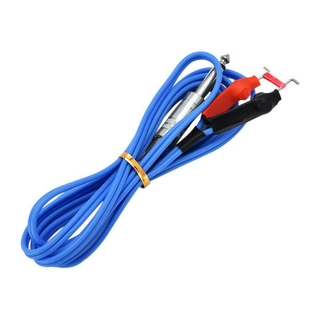 Tattoo Machine / Gun Power Supply Supper Flex Tattoo Clip Cord Cable Blue