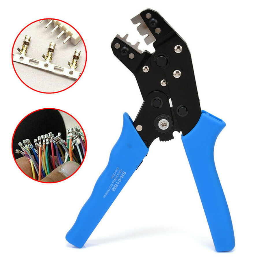 610Pcs 2.54mm Wire Jumper Housing Pin Connector & SN01BM Terminal Crimping Tool