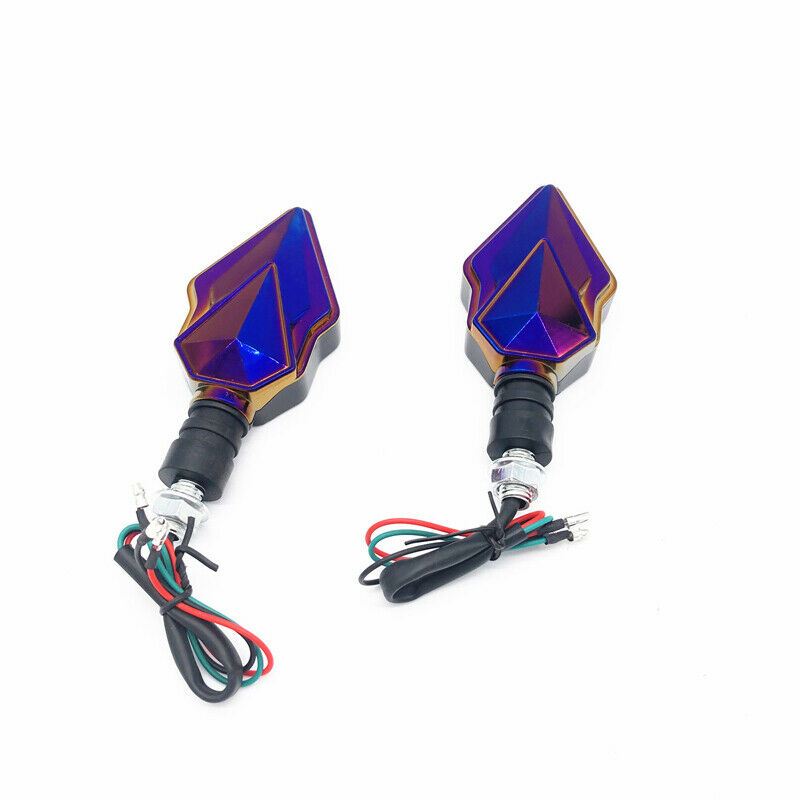 2PC Motorcycle Scooter Bike LED Turn Signal Light Indicator DRL Rear Brake Light