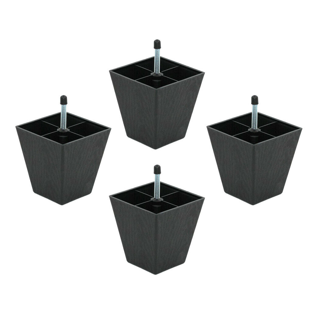 4x Sofa Legs Furniture Legs Couch Legs Modern Brown Replacement Legs for Chair
