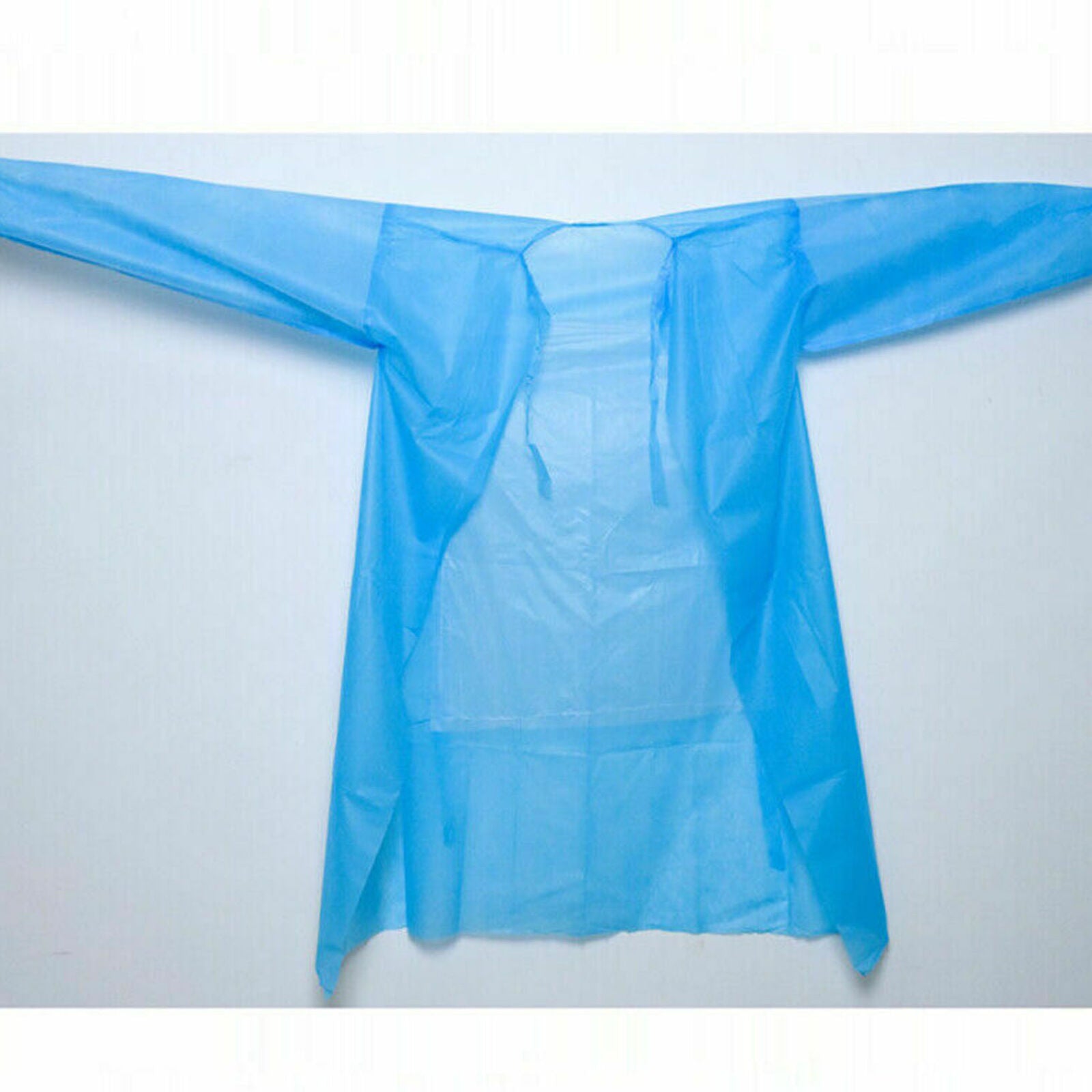 Blue 10pcs Disposable Surgical Gown Coat Light Dust Clothes Woven Overalls