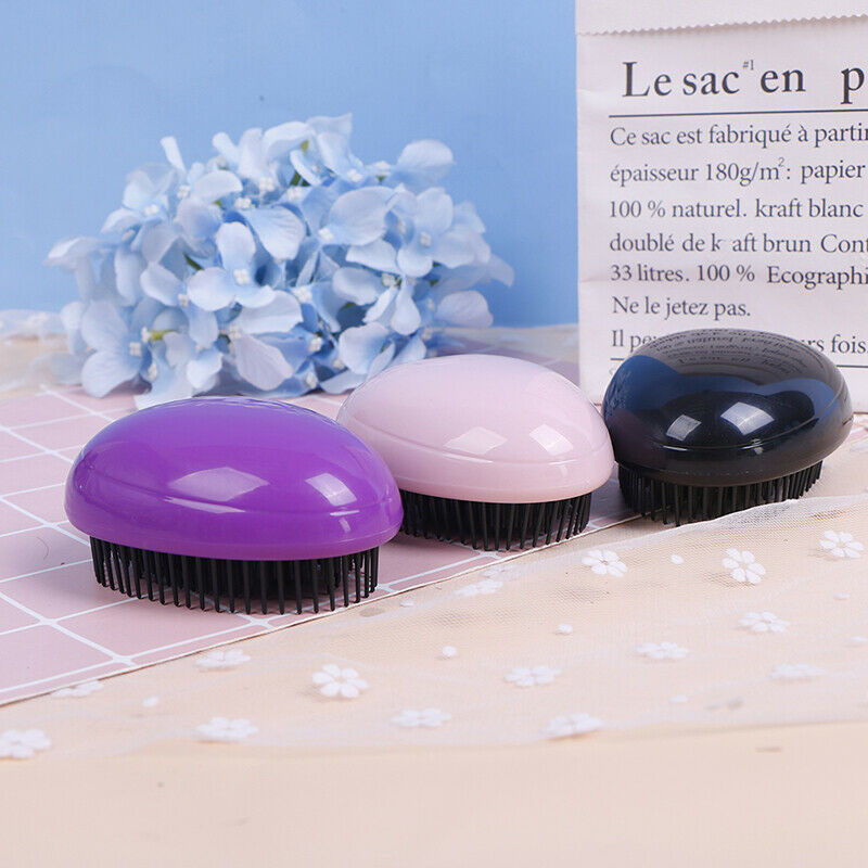 Egg Design Magic Hair Brush Round Portable Plastic Comb Scalp Massage Co.l8