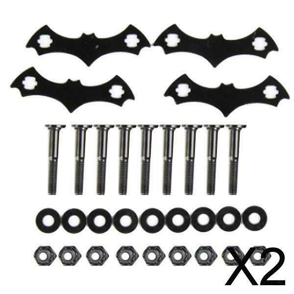 2X Carbon Steel Skateboard Deck Protective Gasket Longboard Part Bolt Nuts