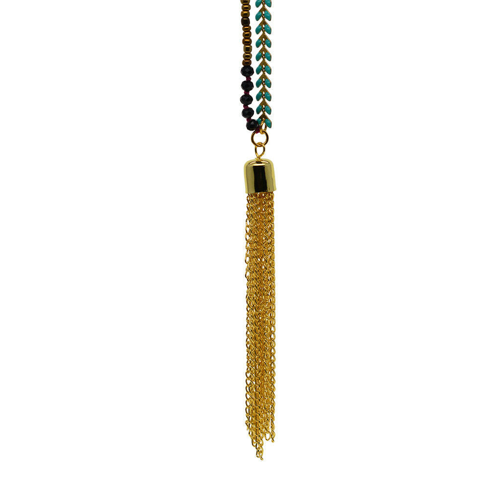 6pcs Handmade Chain Tassel Jewelry Making Charms Findings Necklace Pendants