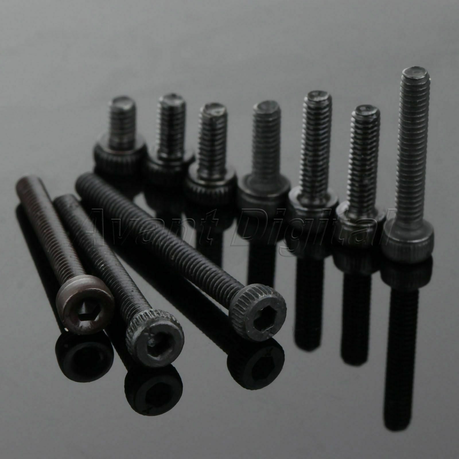 200pcs M2 Hex Phillips Screws Set Countersunk Carbon Steel Assortment Screw Kit