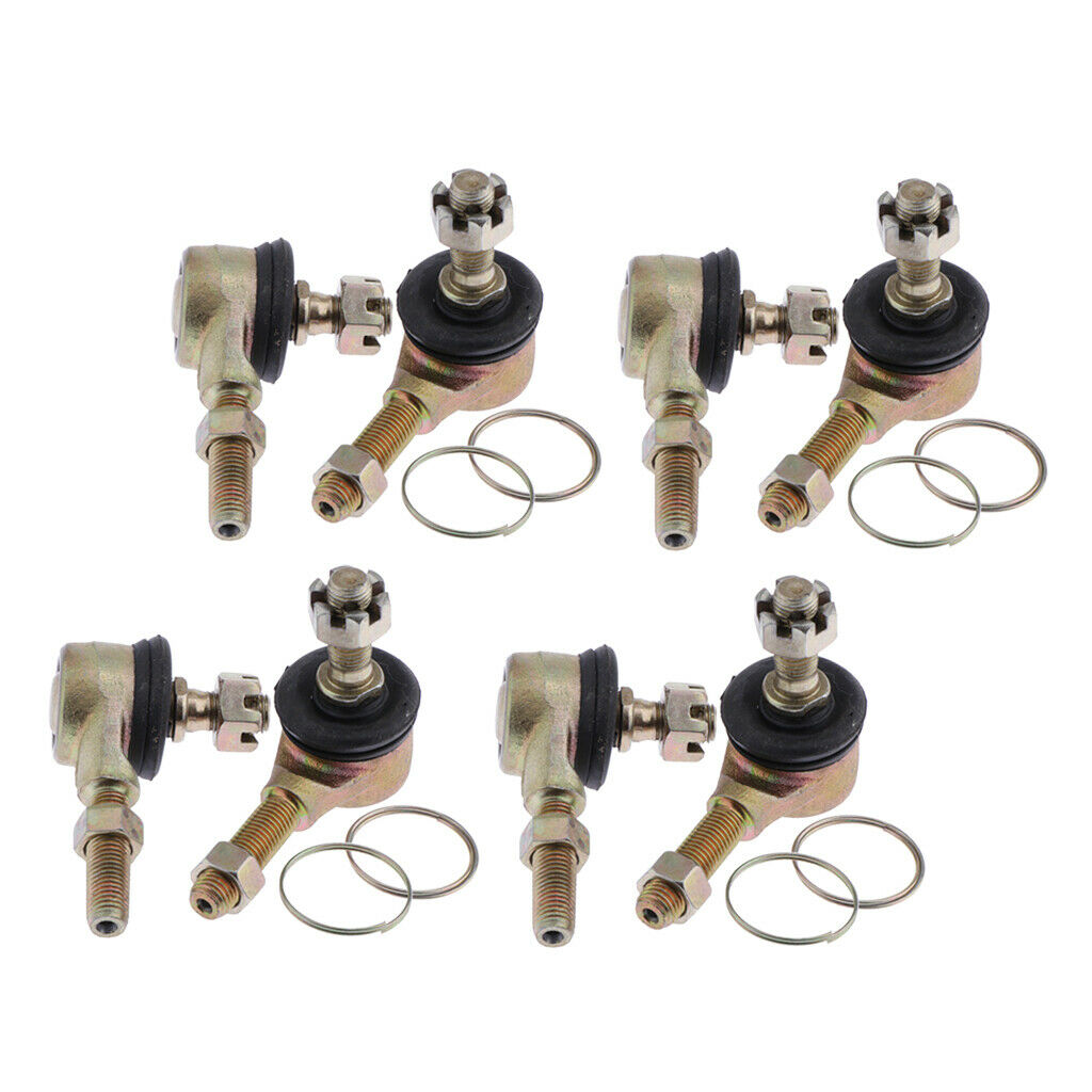 4 Pair 10mm Bolt Tie Rod End Ball Joiner for 110cc 125cc Dirt Bike Buggy
