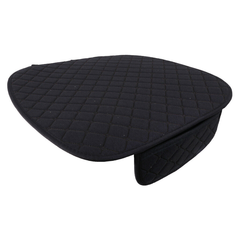 Flax Car Single Seat Pads Cushions Covers Non-slip Universal Black