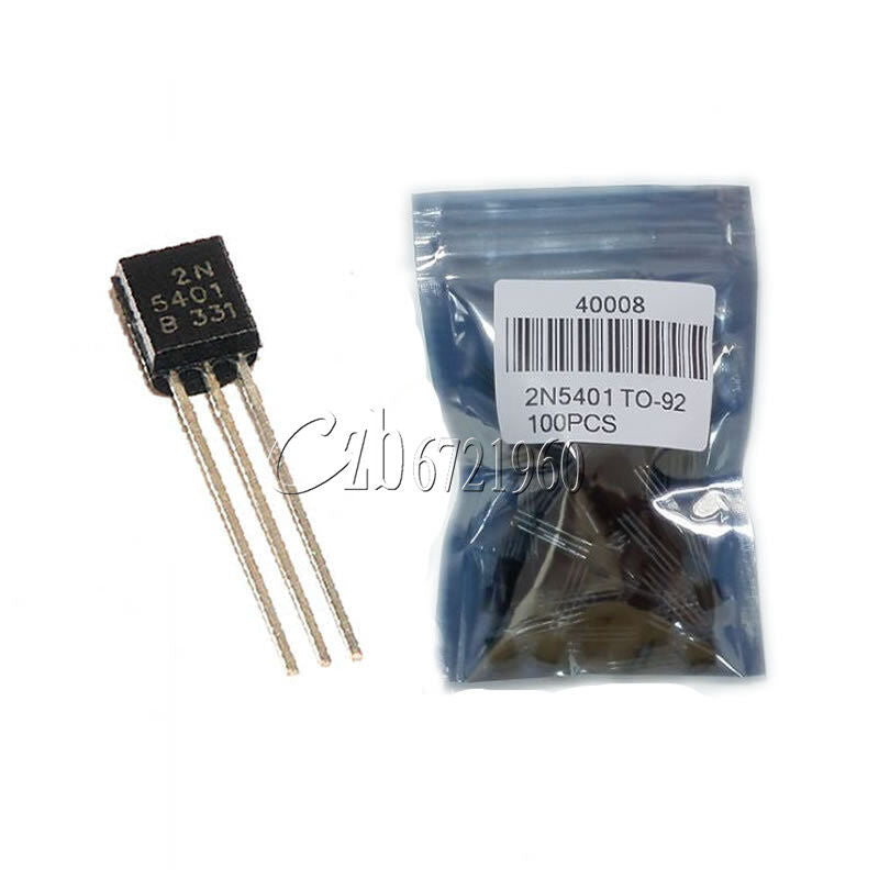 100PCS 2N5401 PNP Transistor 150V 600 mA TO-92 Package New